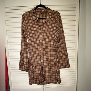 H&M Plaid Shirt Dress
